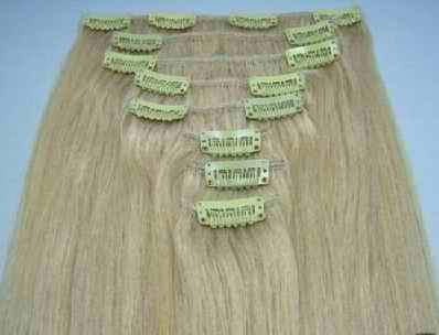 Пряди для волос натуральные светло-русые 60 см