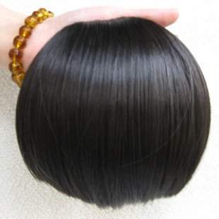 Челка из натуральных волос с зажимом 22 см