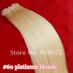 Натуральные волосы на трессе блонд