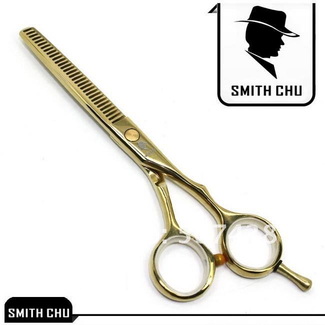 Парикмахерские ножницы SMITH CHU для филировки волос, золотистого цвета  14 см