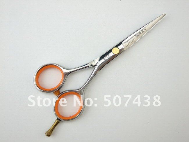 Парикмахерские ножницы JOEWELL с кольцами ручек оранжевого цвета 11 см, 25 шт