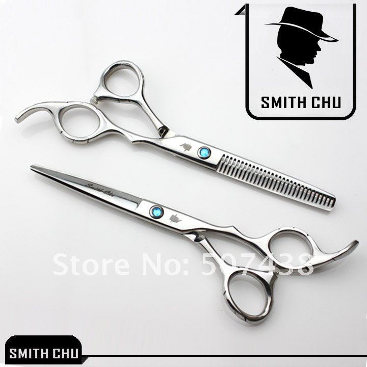 Комплект парикмахерских ножниц SMITH CHU с антискользящим покрытием 15 см, 5 пар