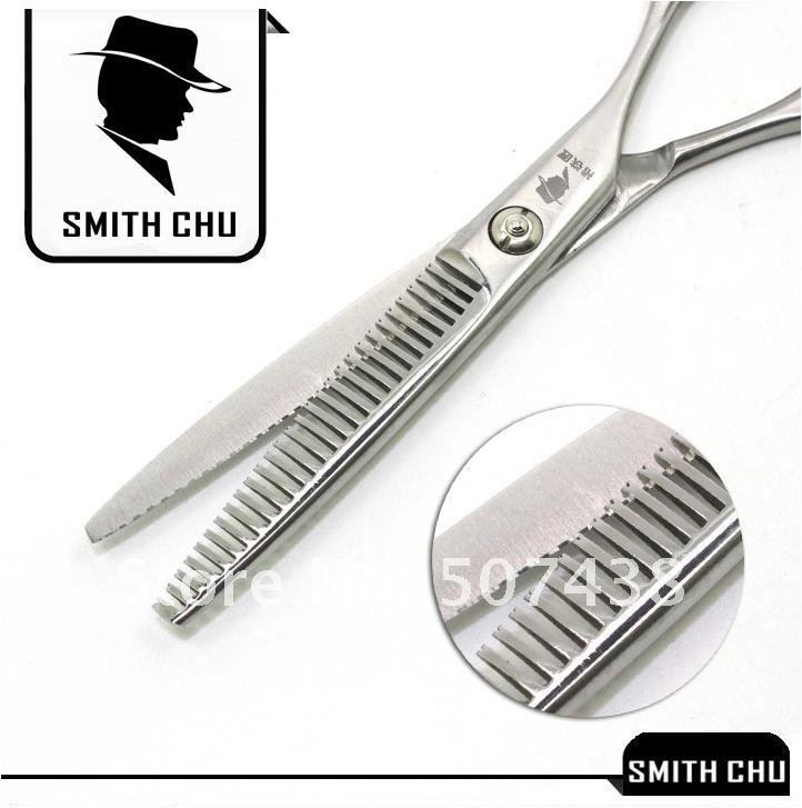 Ножницы филировочные  SMITH CHU металлического цвета, для стрижки волос правой рукой 15 см