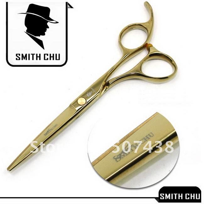 Ножницы для стрижки волос SMITH CHU золотистого цвета 14 см
