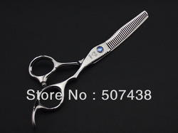 Ножницы для филировки волос SMITH CHU для стрижки волос правой рукой и антискользящим покрытием на ручках 14 cm