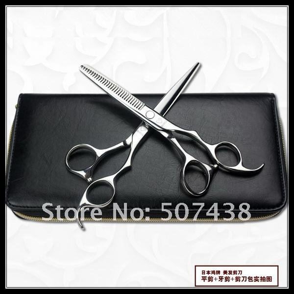 Комплект ножниц для стрижки JOEWELL для стрижки и филировки волос правой рукой 