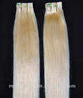 Натуральные волосы блонд на лентах, 66см