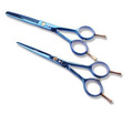 Комплект парикмахерских ножниц  SMITH CHU синего цвета, 14 см