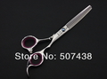 Ножницы для филировки волос JOEWELL с кольцами ручек фиолетового цвета 15 см