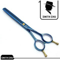Парикмахерские филировочные ножницы SMITH CHU синего цвета, для левой и правой руки 14 см
