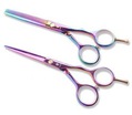 Комплект ножниц SMITH CHU многоцветные,  для стрижки и филировки волос 